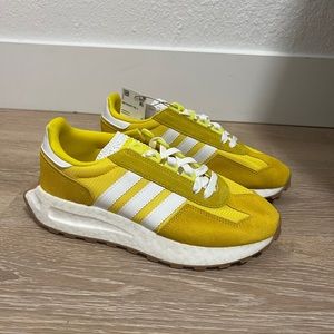 NWT adidas Retrophy E5 J Men's Size 6.5 Shoes  GW3208 Yellow
